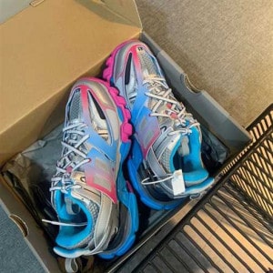 BALENCIAGA TRIPLE S CLEAR SOLE SNEAKERS IN PINK - BB61