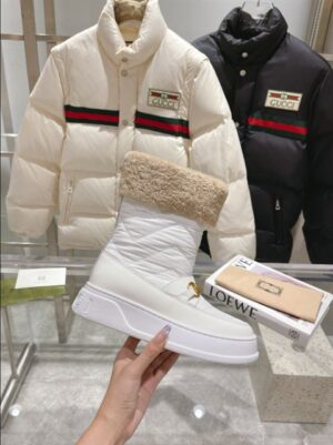 Gucci Horsebit chevron-quilted boots - GC201