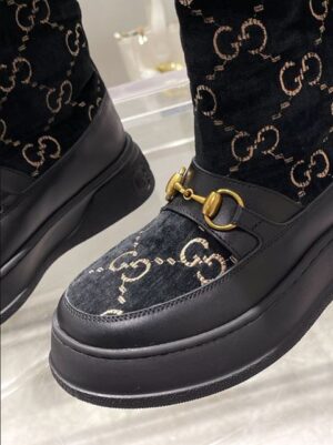 Gucci Horsebit chevron-quilted boots - GC203