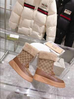 Gucci Horsebit chevron-quilted boots - GC204