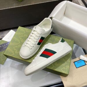 Gucci Ace Leather Sneaker With Green Crocodile – GC208