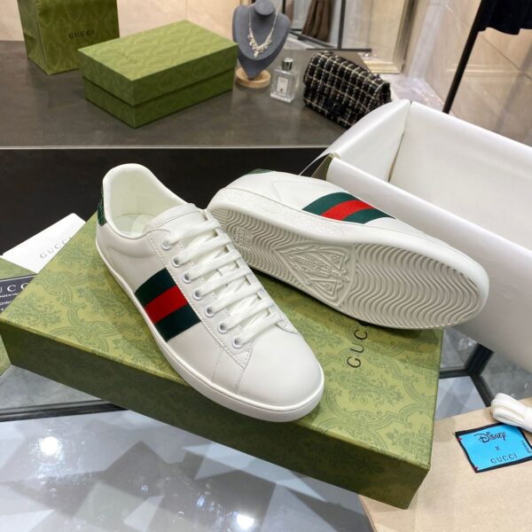 Gucci Ace Leather Sneaker With Green Crocodile – GC208