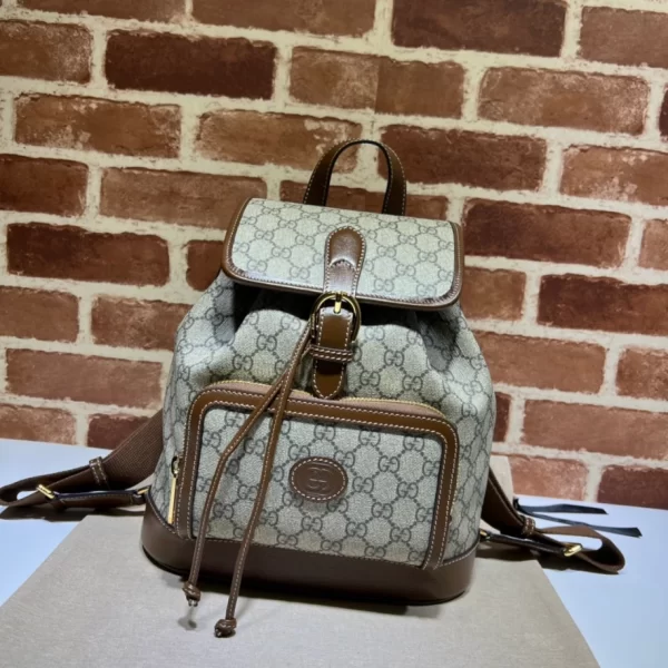 GUCCI BACKPACK WITH INTERLOCKING G - GC23