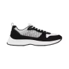 B25 RUNNER SNEAKER BLACK SUEDE WITH WHITE TECHNICAL MESH AND BLACK DIOR OBLIQUE CANVAS - CD124