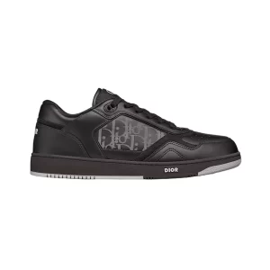 B27 LOW-TOP SNEAKER BLACK DIOR OBLIQUE GALAXY LEATHER WITH SMOOTH CALFSKIN AND SUEDE - CDO98