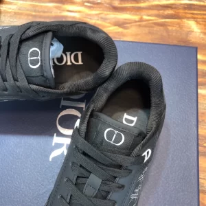 B27 LOW-TOP SNEAKER BLACK DIOR OBLIQUE GALAXY LEATHER WITH SMOOTH CALFSKIN AND SUEDE - CDO98