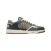 B27 LOW-TOP SNEAKER BROWN AND DEEP GRAY SMOOTH CALFSKIN WITH BROWN DIOR OBLIQUE GALAXY LEATHER - CDO87