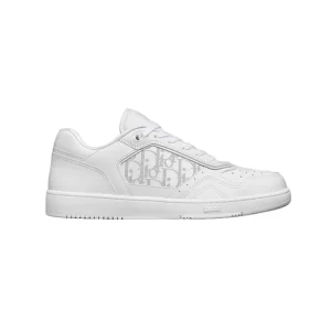 B27 LOW-TOP SNEAKER WHITE SMOOTH CALFSKIN AND DIOR OBLIQUE GALAXY LEATHER - CDO89