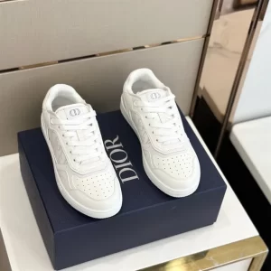 B27 LOW-TOP SNEAKER WHITE SMOOTH CALFSKIN AND DIOR OBLIQUE GALAXY LEATHER - CDO89