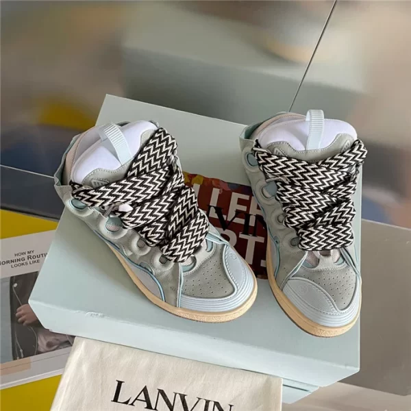 Lanvin Leather Curb Sneakers – LV006
