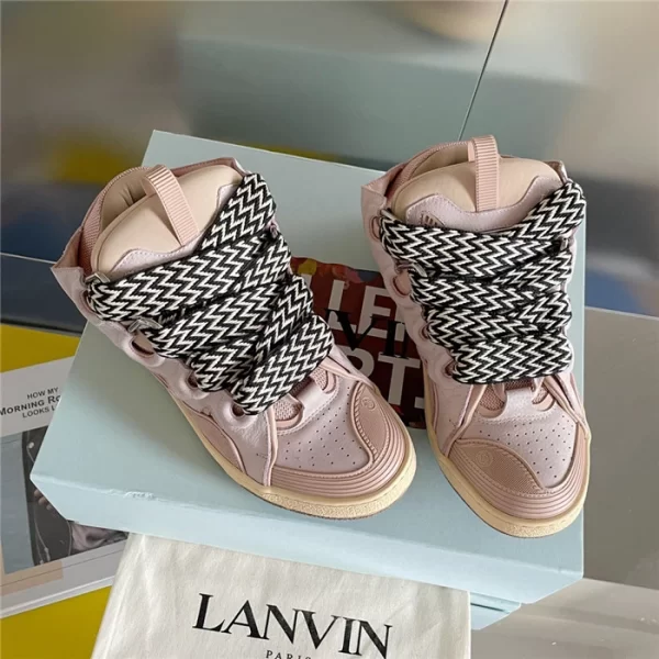 Lanvin Leather Curb Sneakers – LV007