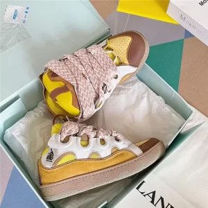 Lanvin Leather Curb Sneakers – LV021