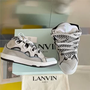 Lanvin Leather Curb Sneakers – LV023